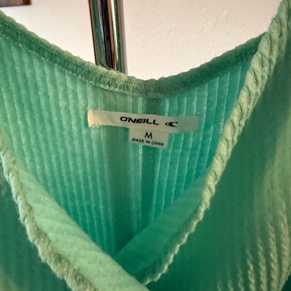 O'Neill Sz M Light Green Draped Summer Dress - Picture 3 of 4